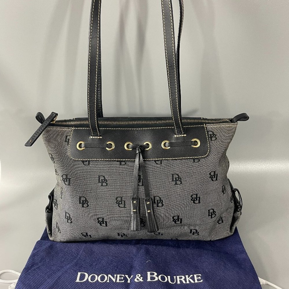 Dooney & Bourke Db Monogram Canvas Satchel Bag